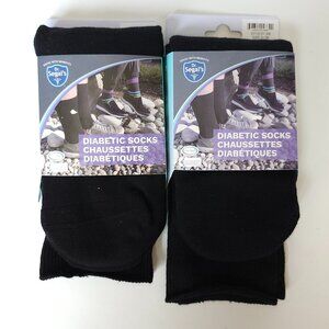 Dr. Segal's Diabetic Socks Small/Medium Unisex Two Pairs BNIP Black Socks